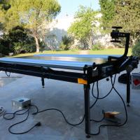 Ou sur une terrasse à côté de la piscine